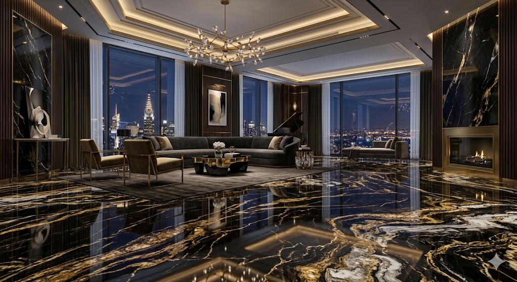 3D epoxy flooring artistic design